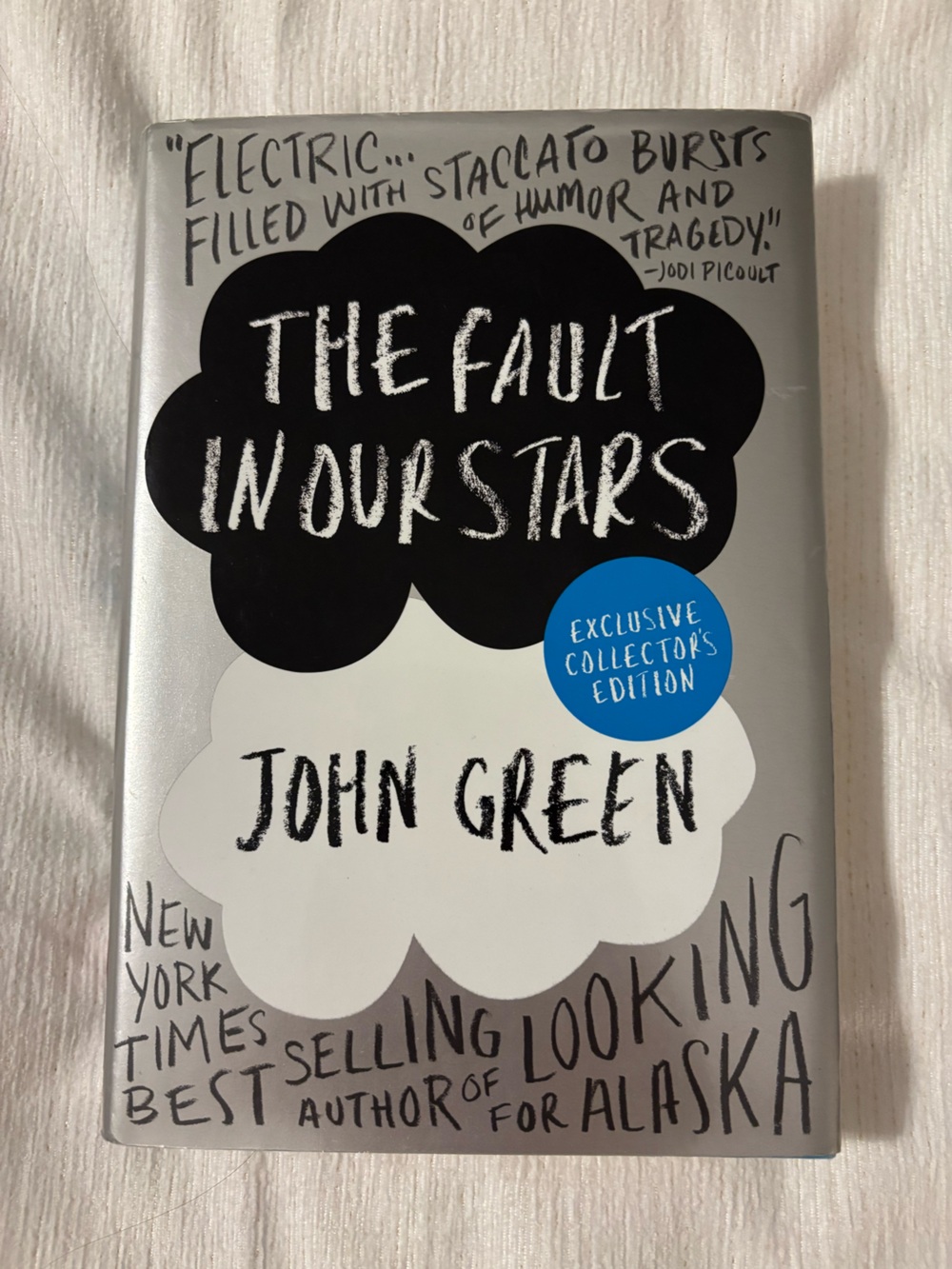 The Fault in Our Stars by John Green - Silver, Black, White